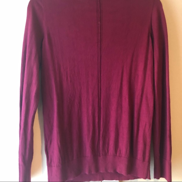 Banana Republic burgundy cashmere blend sweater - Picture 3 of 3